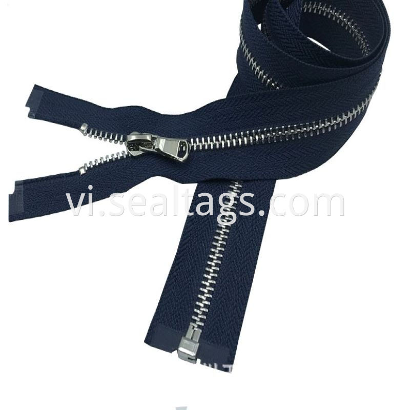 Metal Separating Zipper